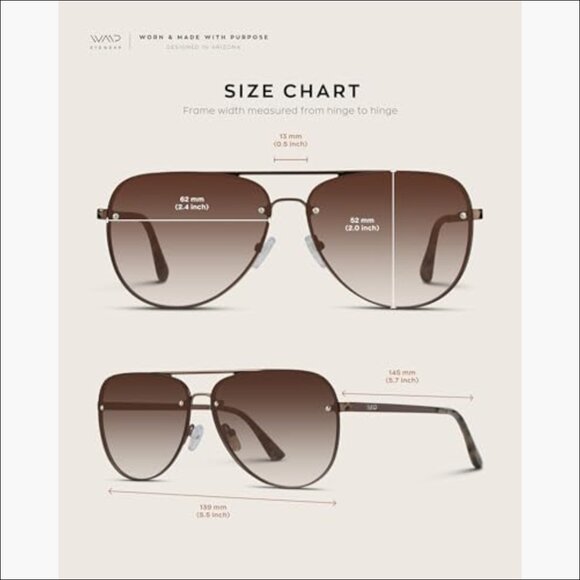 Oversized Aviator Sunglasses with Polarized Gradient Lenses